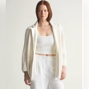 Quince White Cardigan